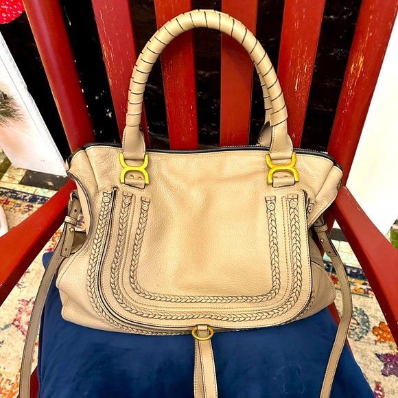 Chloe Handbags - Large Gray Chloe Marcie handbag with strap